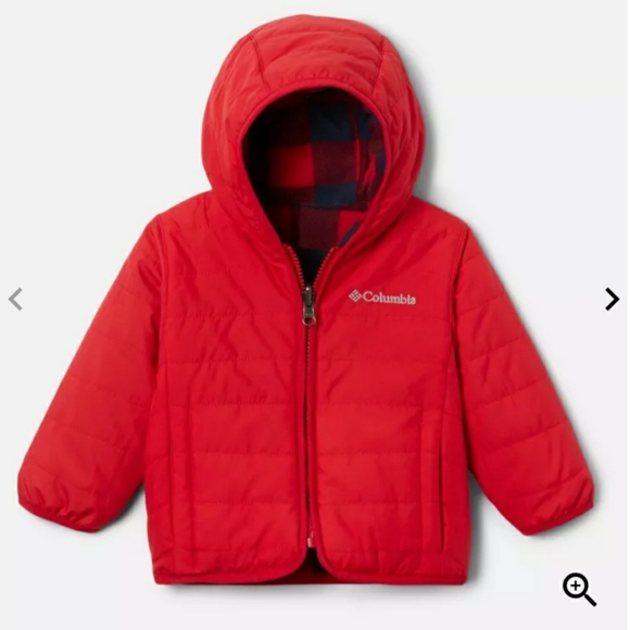 Columbia Infant Double Trouble™ Reversible Jacket-Mountain Red - Picture 1 of 6